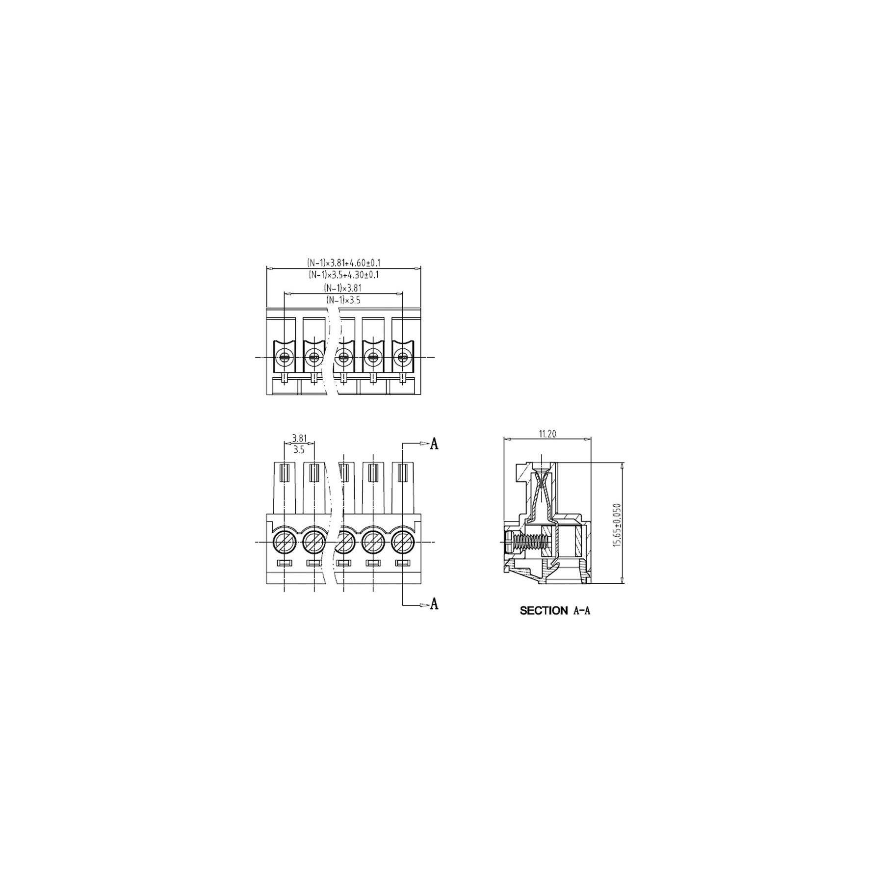 HNS381-04 - Steckverbinder 2-polig 0,08 - 1,5 mm²