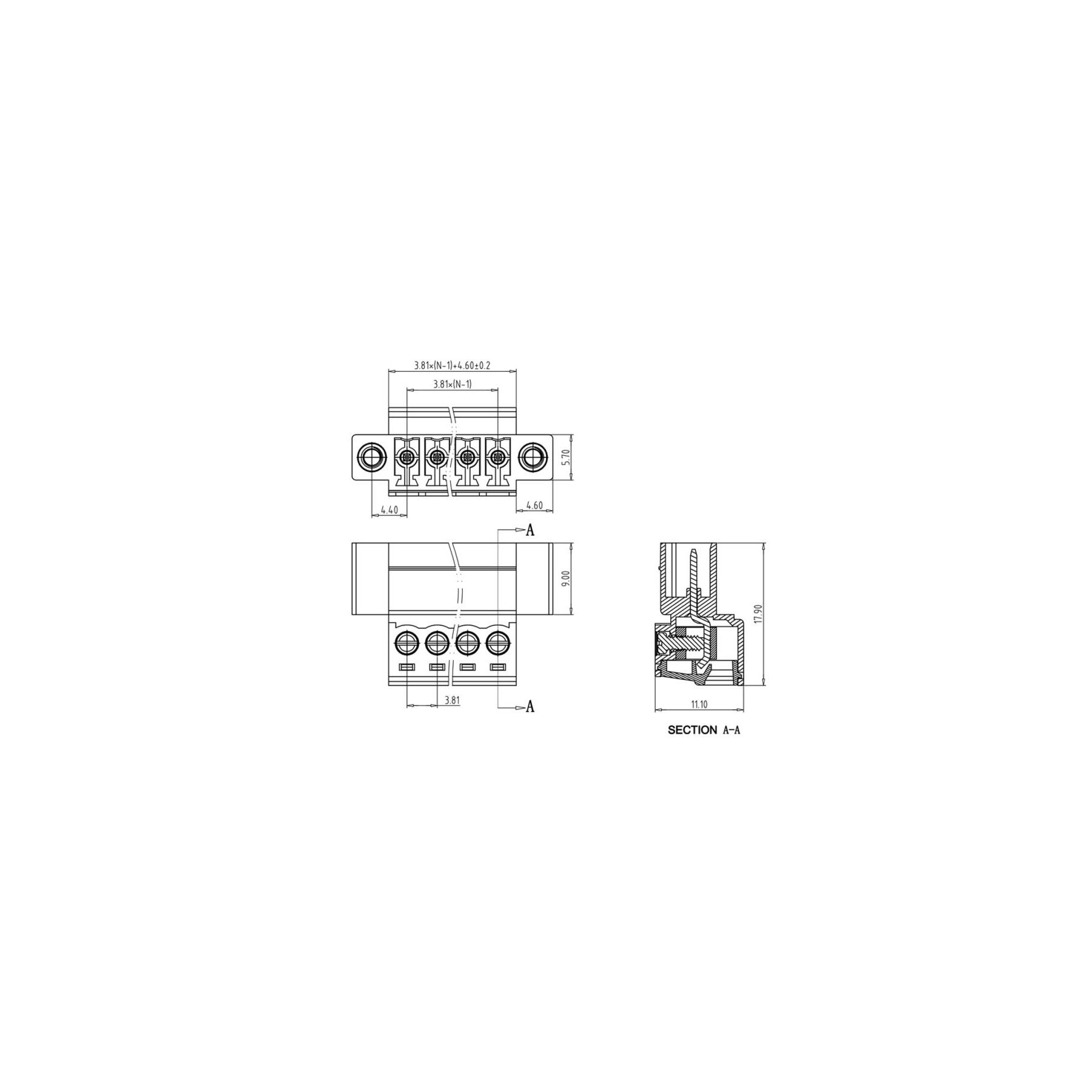 HNS381-05 - Steckverbinder 2-polig 0,08 - 1,5 mm²