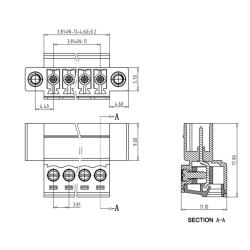 HNS381-05 - Steckverbinder 2-polig 0,08 - 1,5 mm²