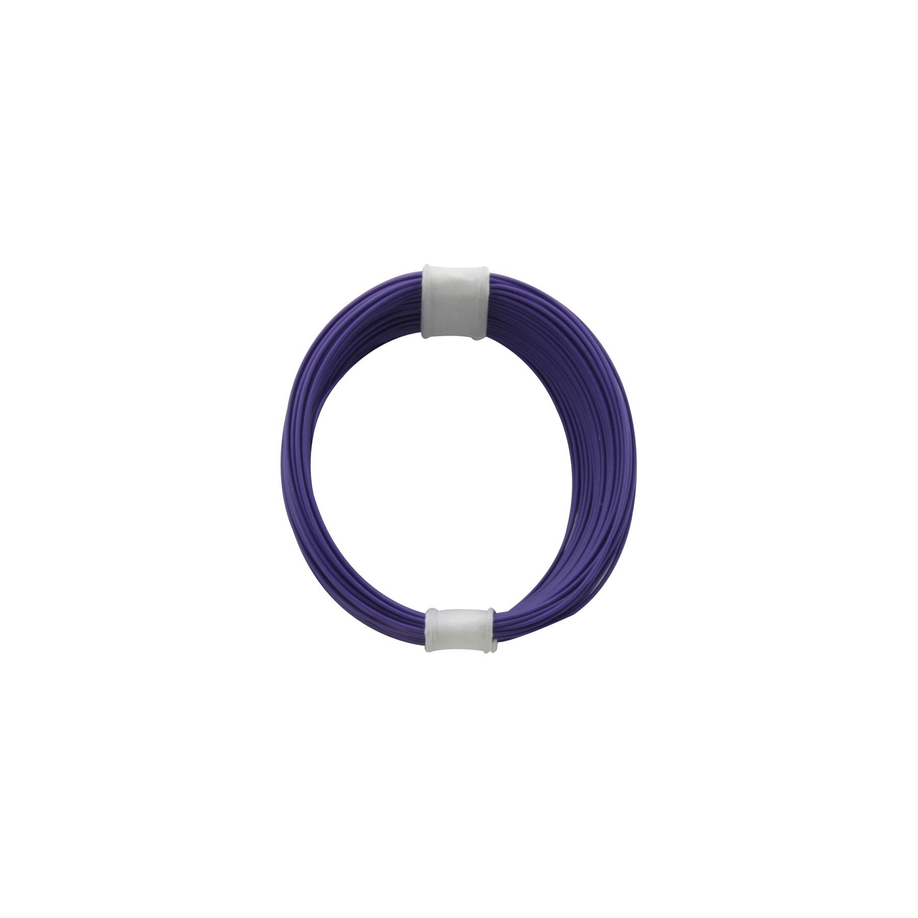 110-6 - Kupferschalt Litze 0,04 mm² / 10 m violett