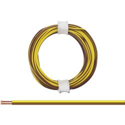 114-38 - Zwillingslitze 0,08 mm² / 5 m gelb-braun