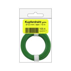 105-4SB - Kupferschalt Draht 0,5 mm / 10 m grün - in...