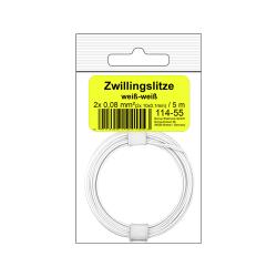 114-55SB - Zwillingslitze 0,08 mm² / 5 m...
