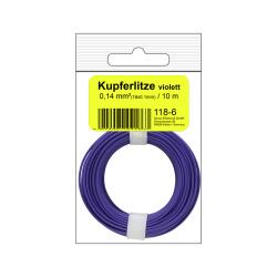 118-6SB - Kupferschalt Litze 0,14 mm² / 10 m /...