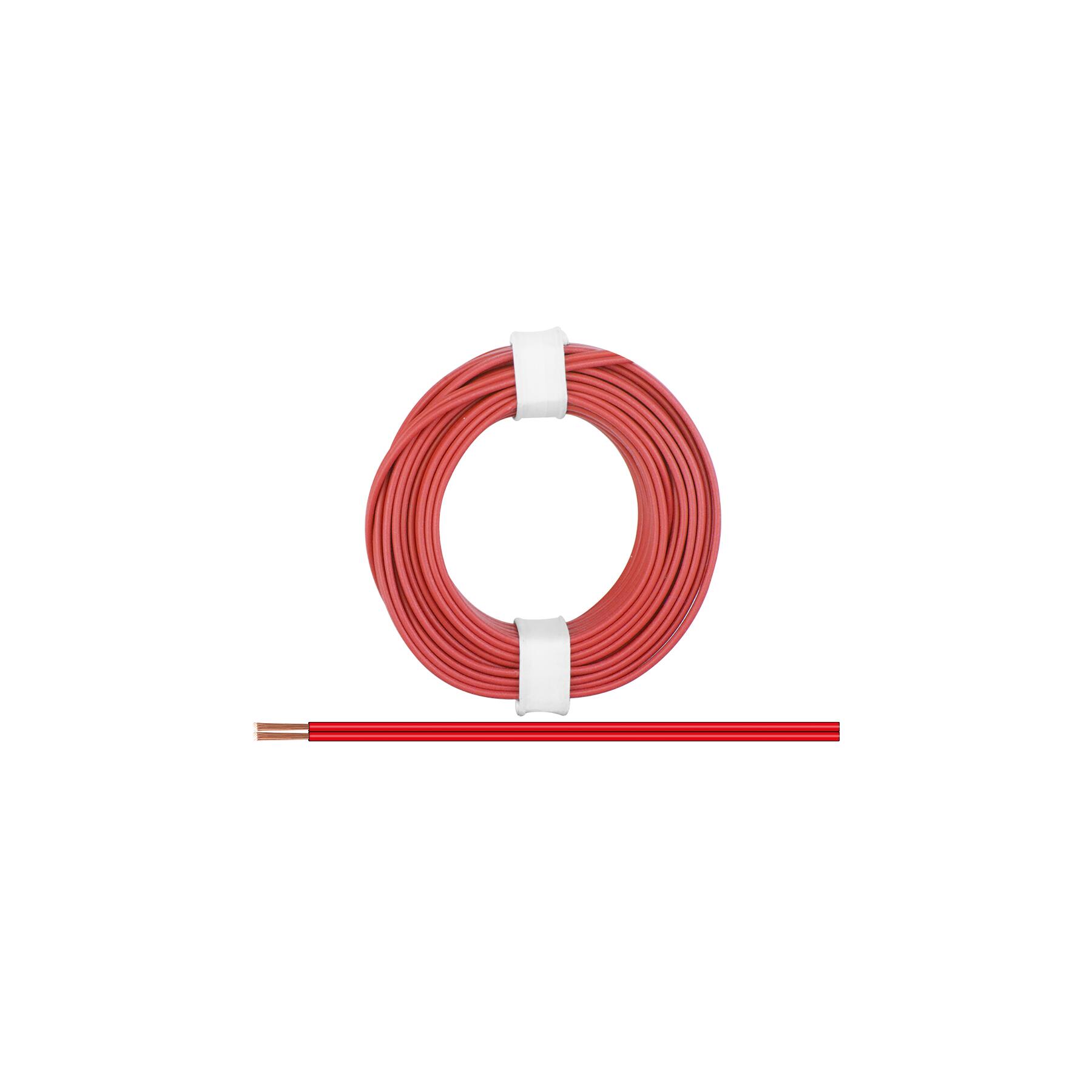 218-00 - Zwillingslitze 0,14 mm² / 5 m rot-rot