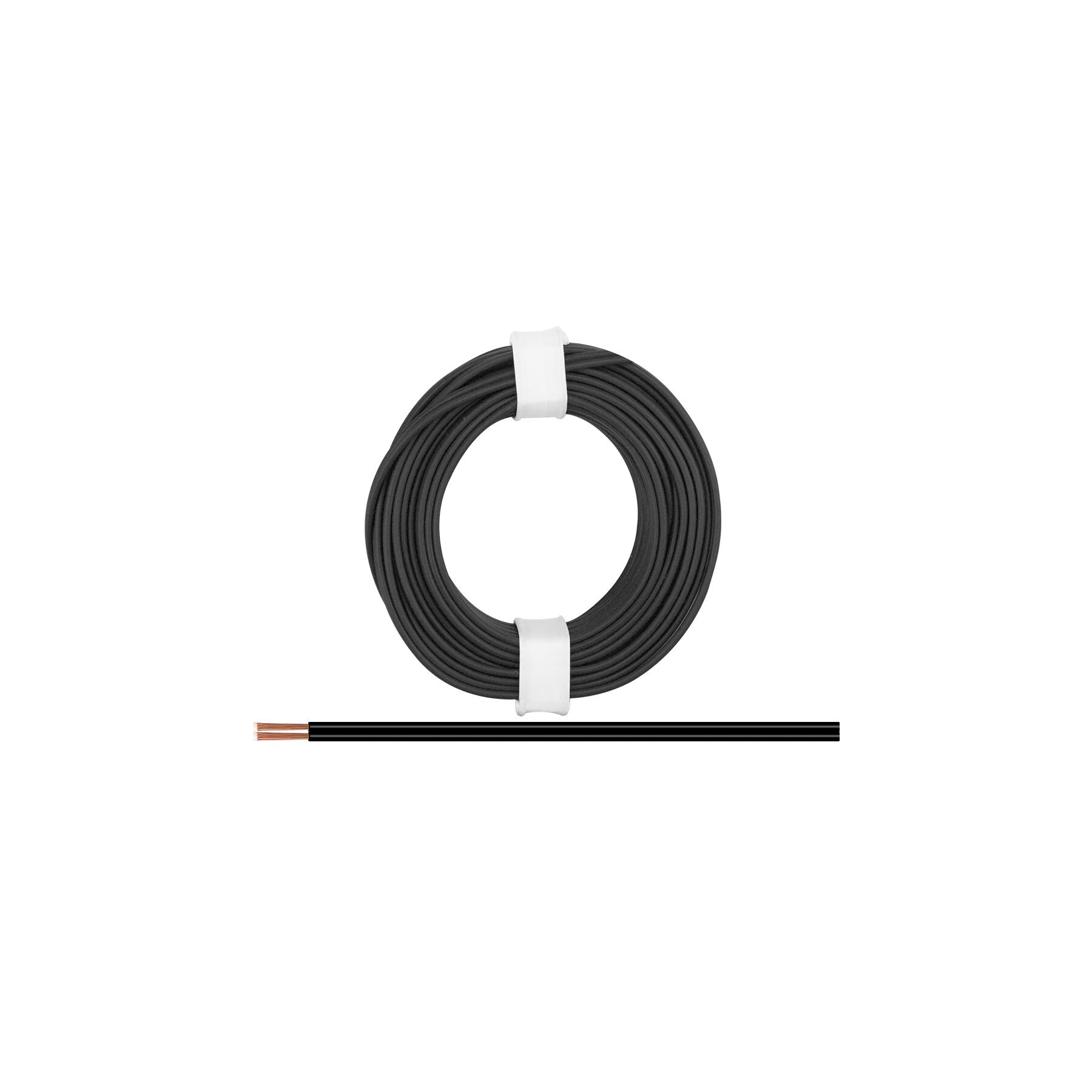 218-11 - Zwillingslitze 0,14 mm² / 5 m schwarz-schwarz