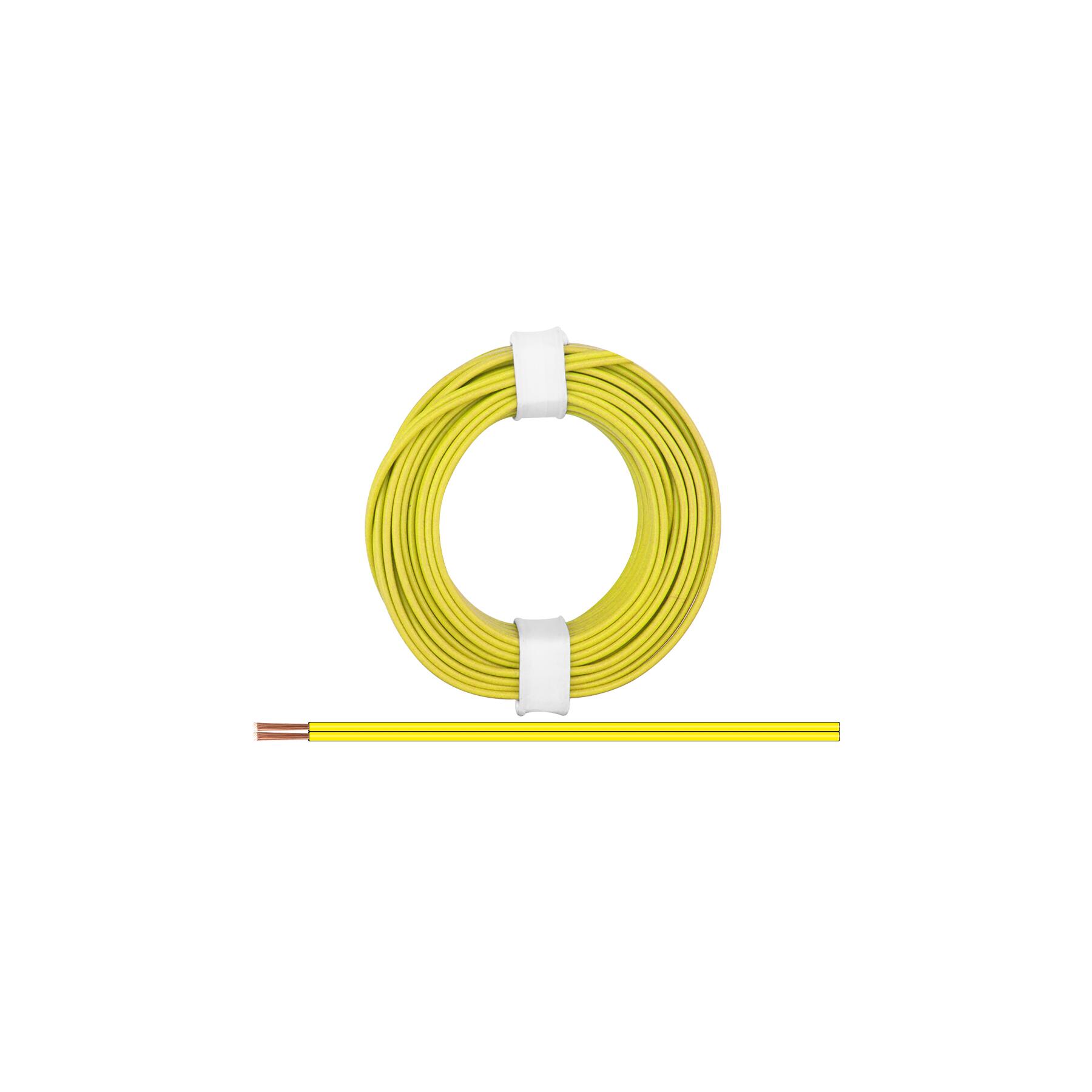 218-33 - Zwillingslitze 0,14 mm² / 5 m gelb-gelb