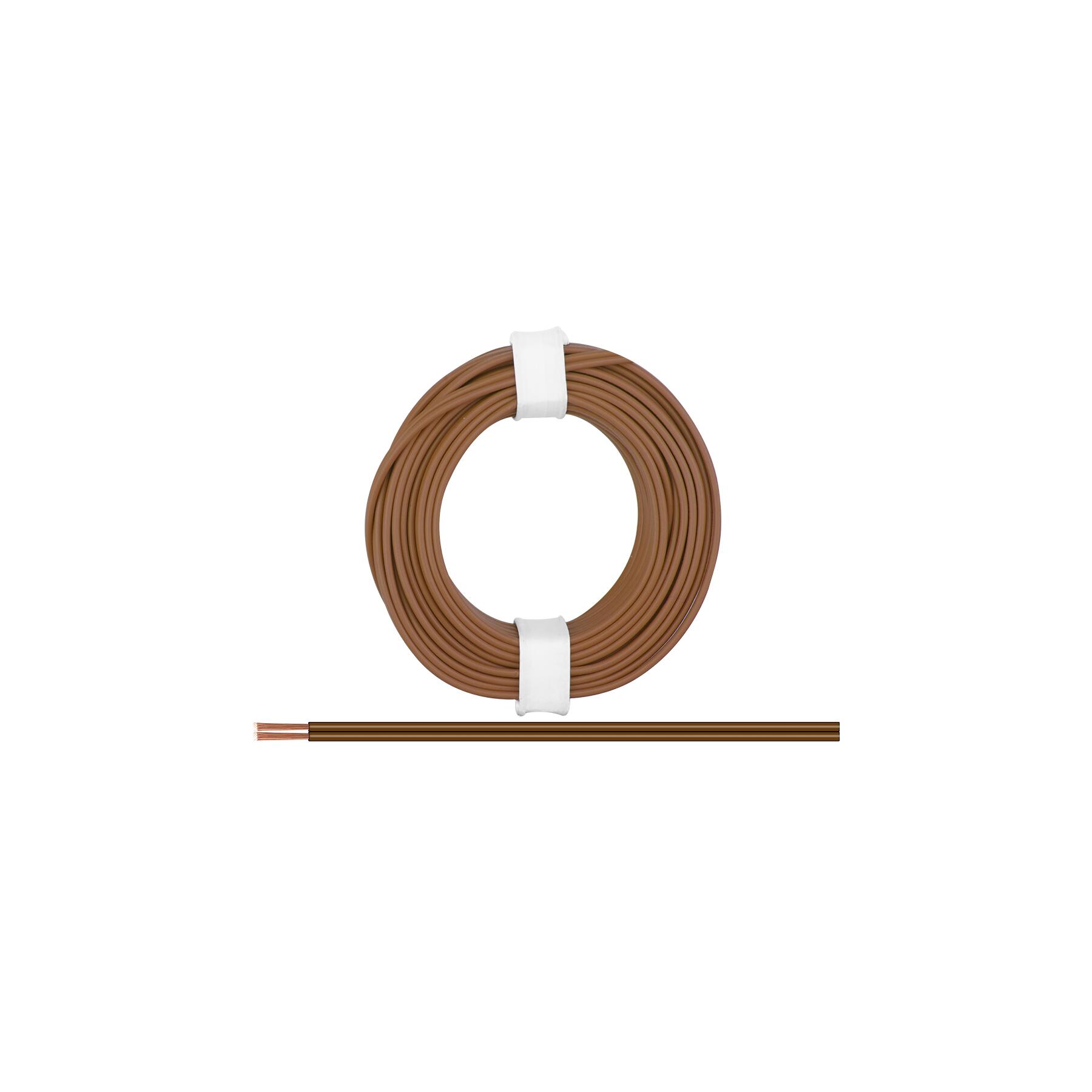 218-88 - Zwillingslitze 0,14 mm² / 5 m braun-braun