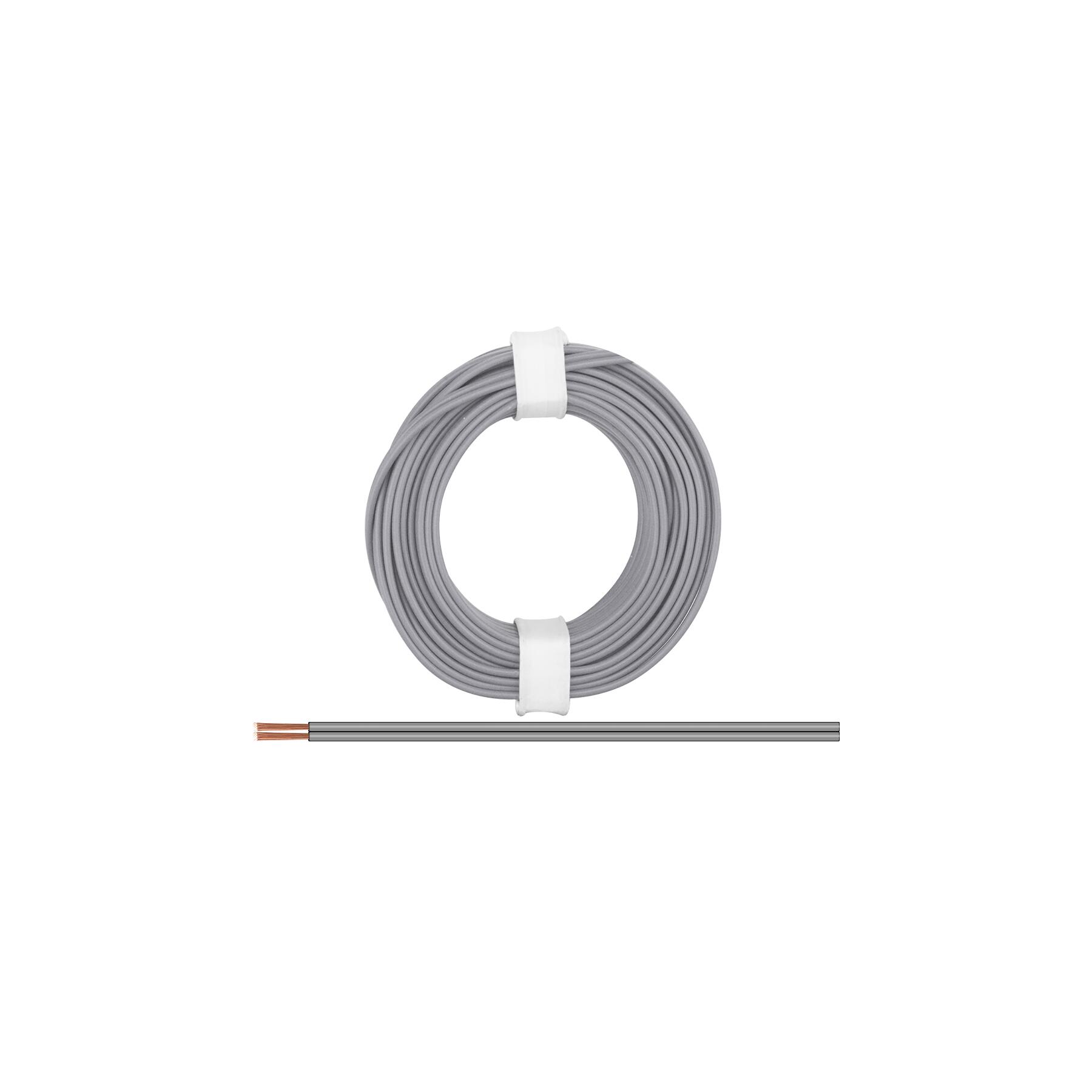 218-99 - Zwillingslitze 0,14 mm² / 5 m grau-grau