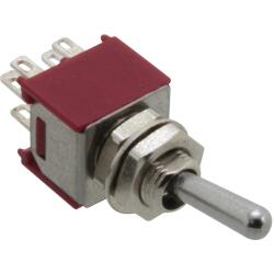 SKS242A - Miniatur Kippschalter, 2-pol., Umschalter, ON-ON