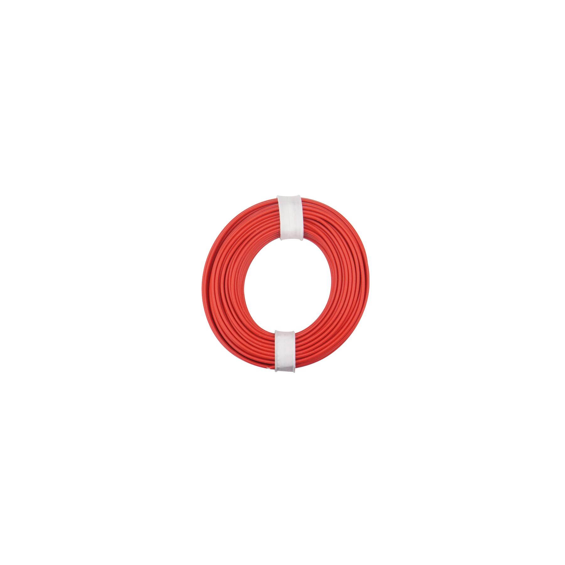 125-010 - Kupferschalt Litze 0,25 mm² / 10 m / rot