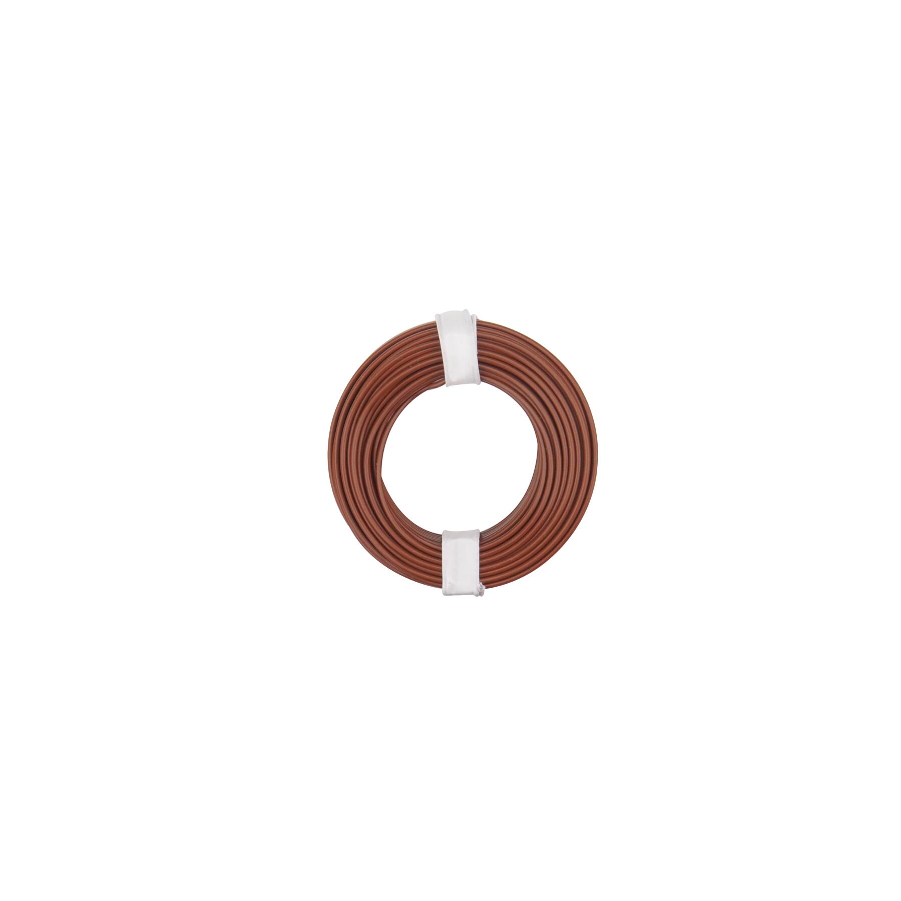 125-018 - Kupferschalt Litze 0,25 mm² / 10 m / braun