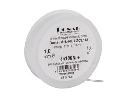 LZCL1M - Lötzinn CLEAR" Ø1,0 mm Sn100Ni+...