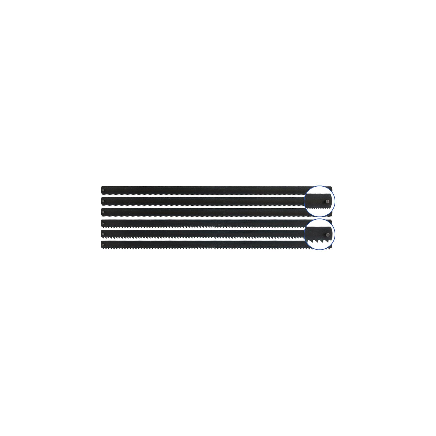 12 - Stift Sägeblätter 148 mm, (3x für Holz / 3x für Metall)