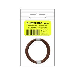 112-8SB - Kupferschalt Litze hochflexibel 0,04 mm² /...