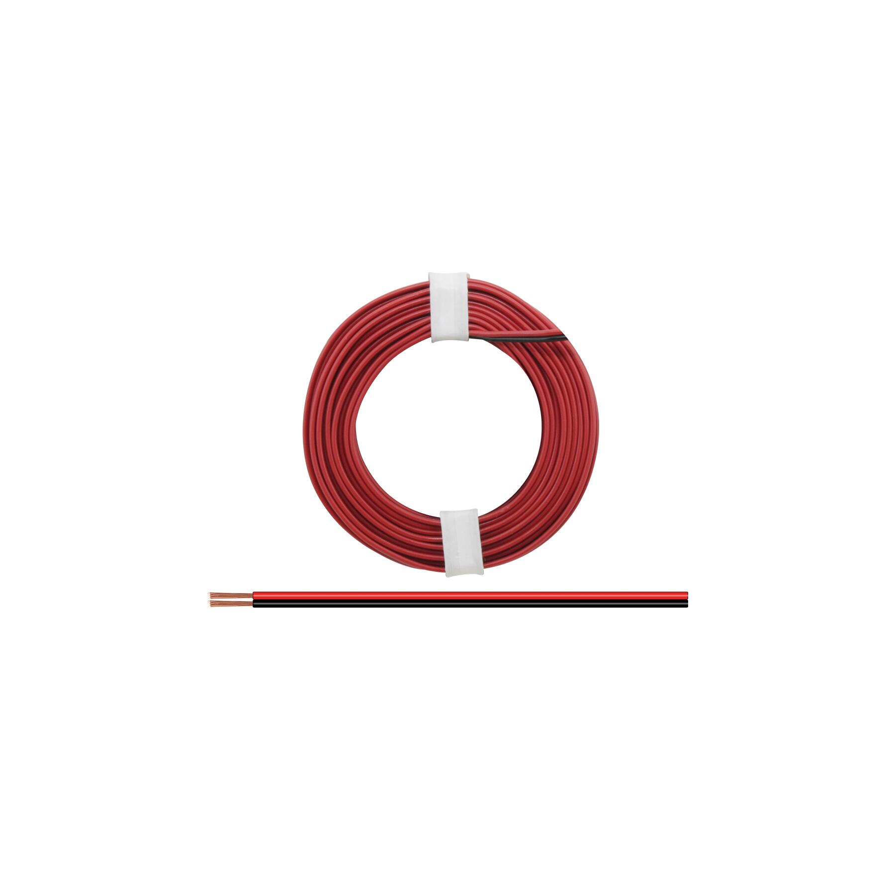225-01 - Zwillingslitze 0,25 mm² / 5 m rot-schwarz