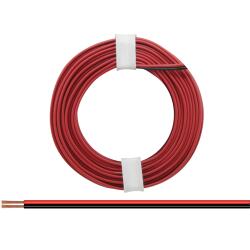 225-01 - Zwillingslitze 0,25 mm² / 5 m rot-schwarz