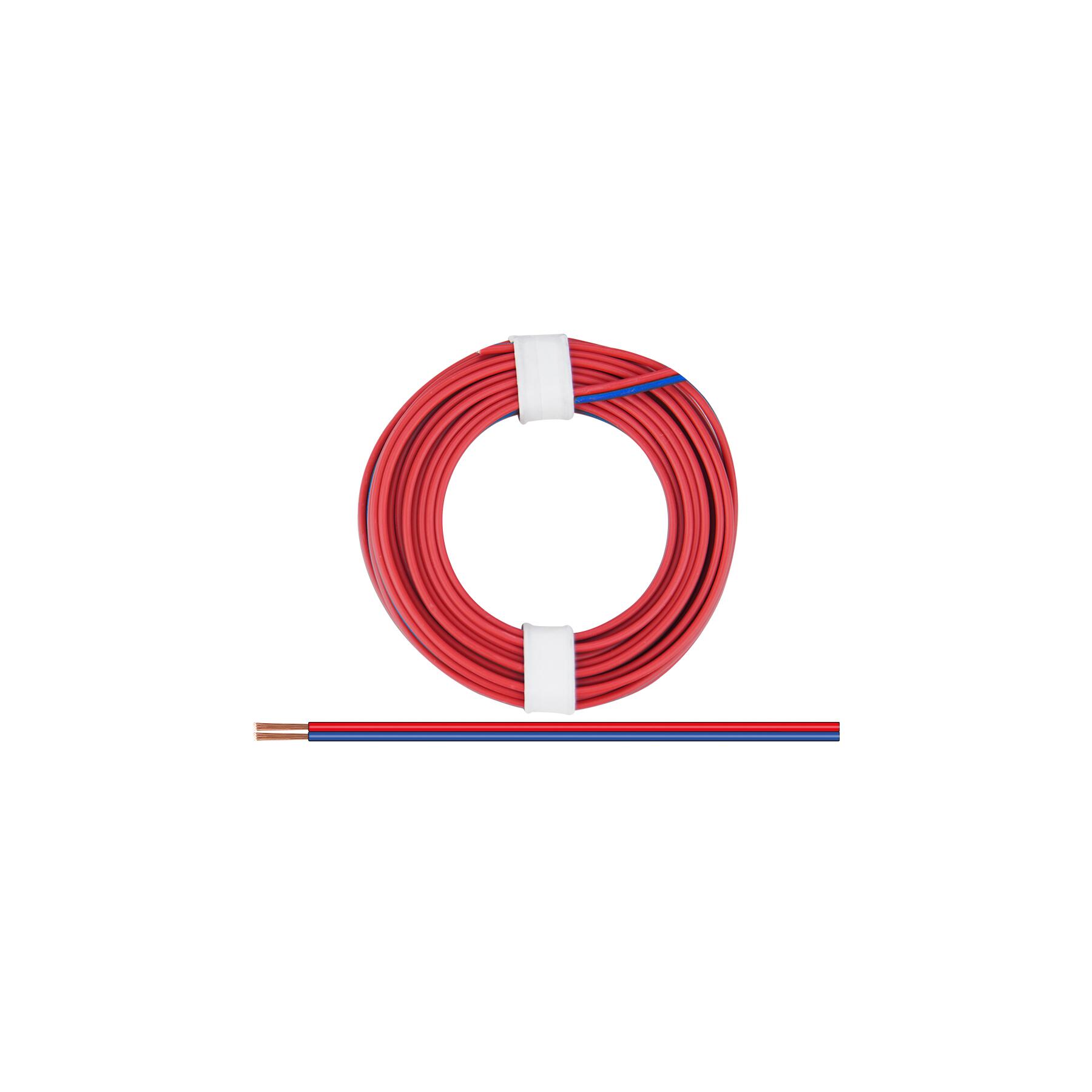 225-02 - Zwillingslitze 0,25 mm² / 5 m rot-blau