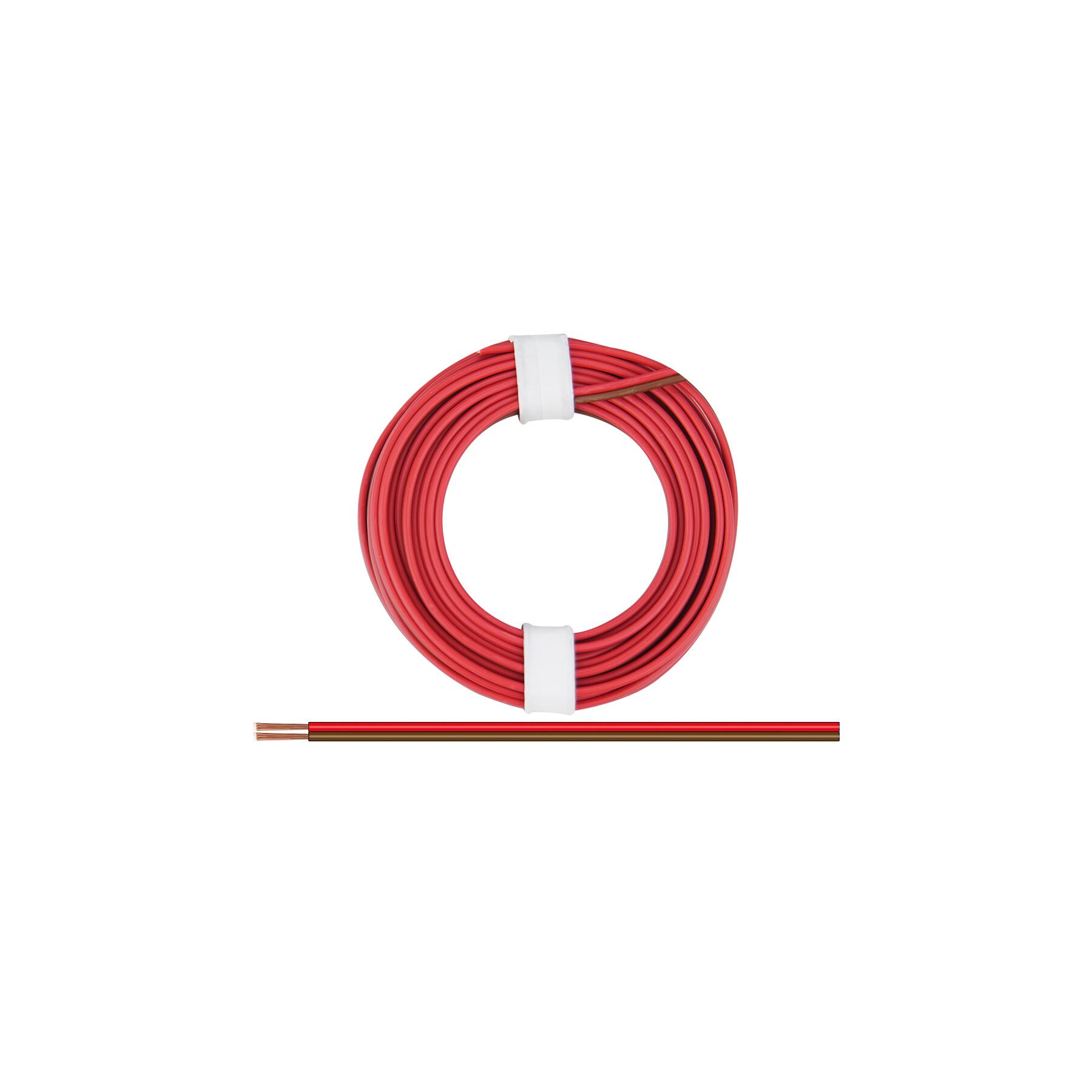 225-08 - Zwillingslitze 0,25 mm² / 5 m rot-braun