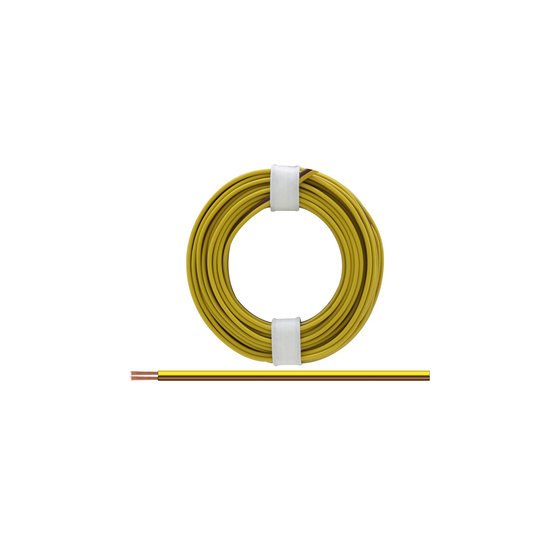 225-38 - Zwillingslitze 0,25 mm² / 5 m gelb-braun