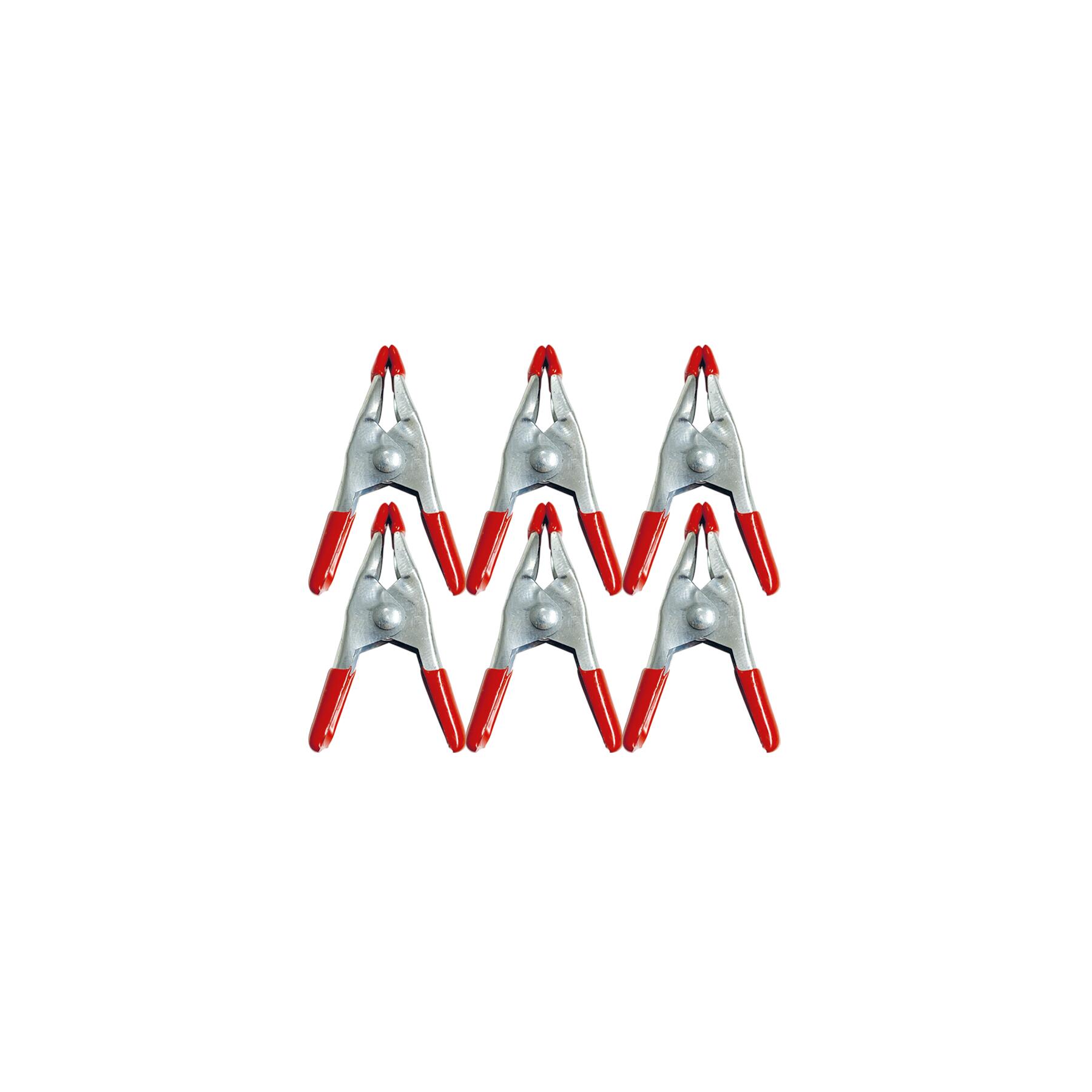 19-6M - 6 Metall-Spannzwingen 50 mm
