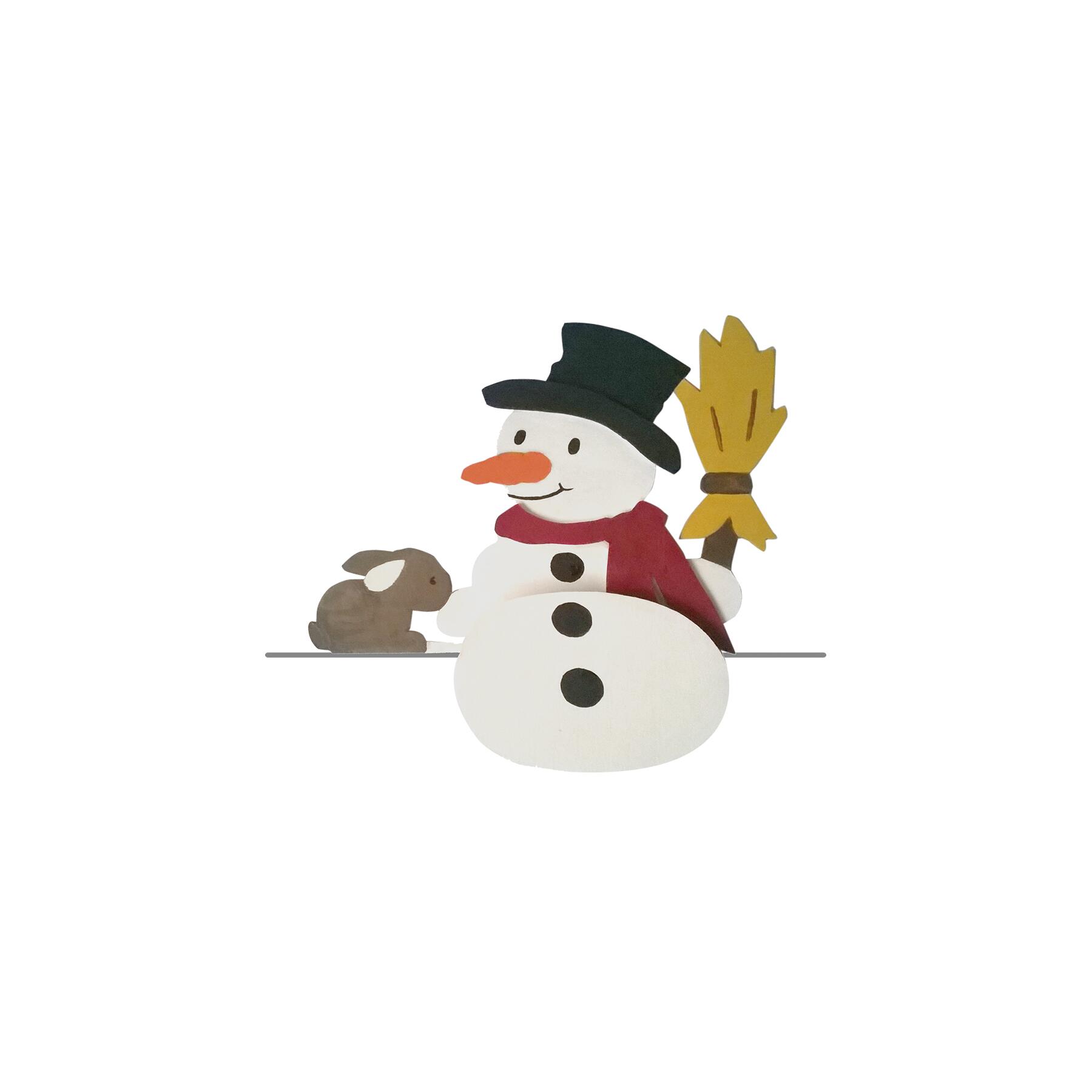M848-4 - Holzbausatz Kantenhocker Schneemann