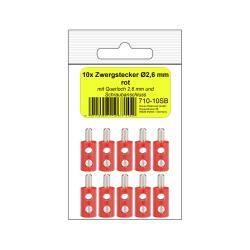 710-10SB - 10 Zwergstecker rot in SB