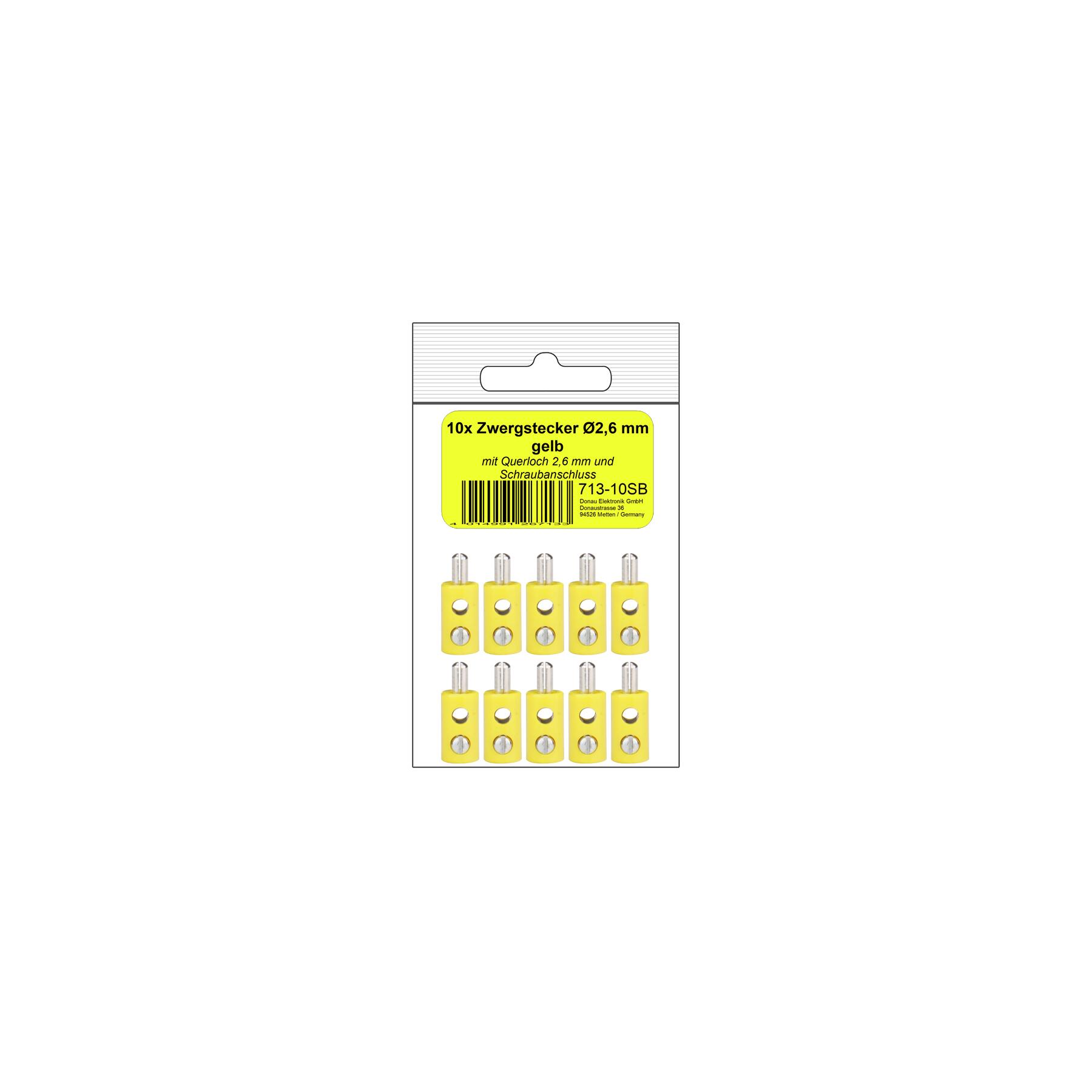 713-10SB - 10 Zwergstecker gelb in SB