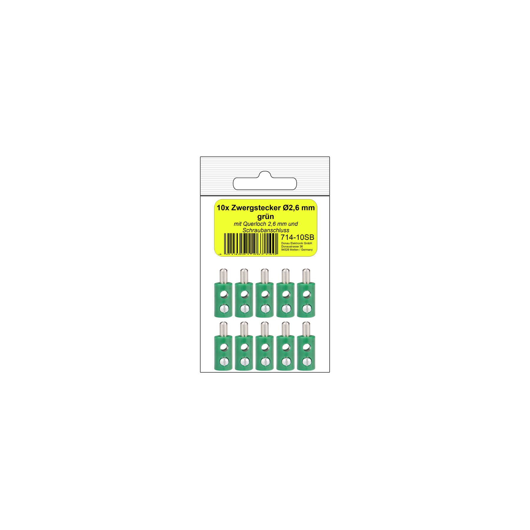 714-10SB - 10 Zwergstecker grün in SB