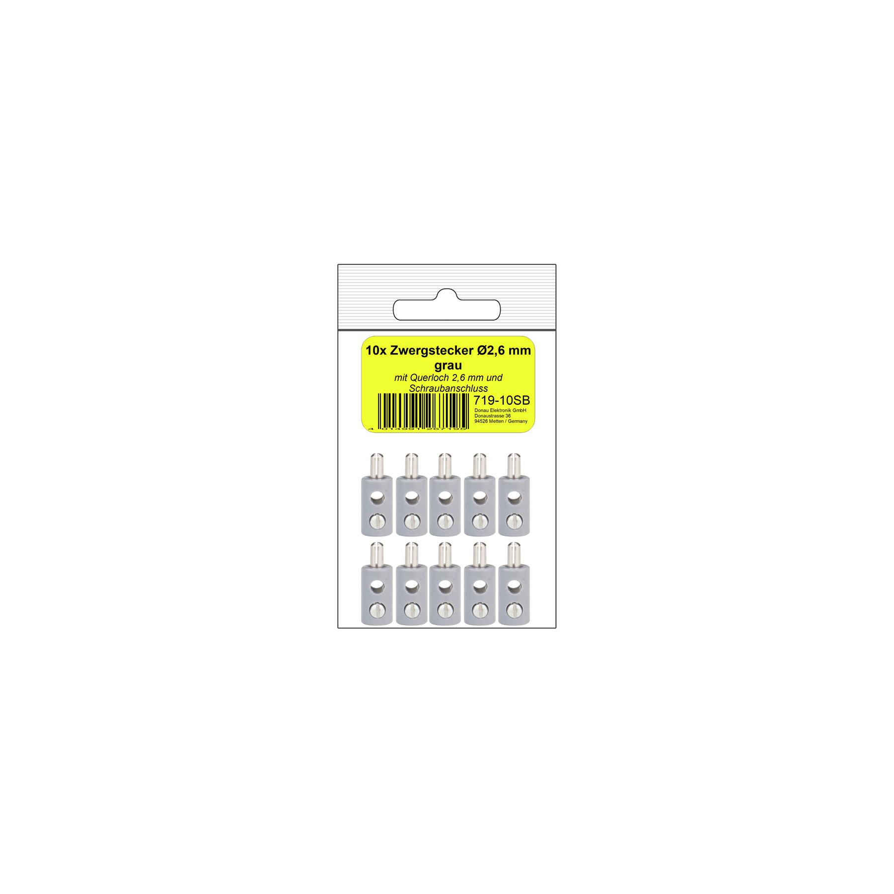 719-10SB - 10 Zwergstecker grau in SB