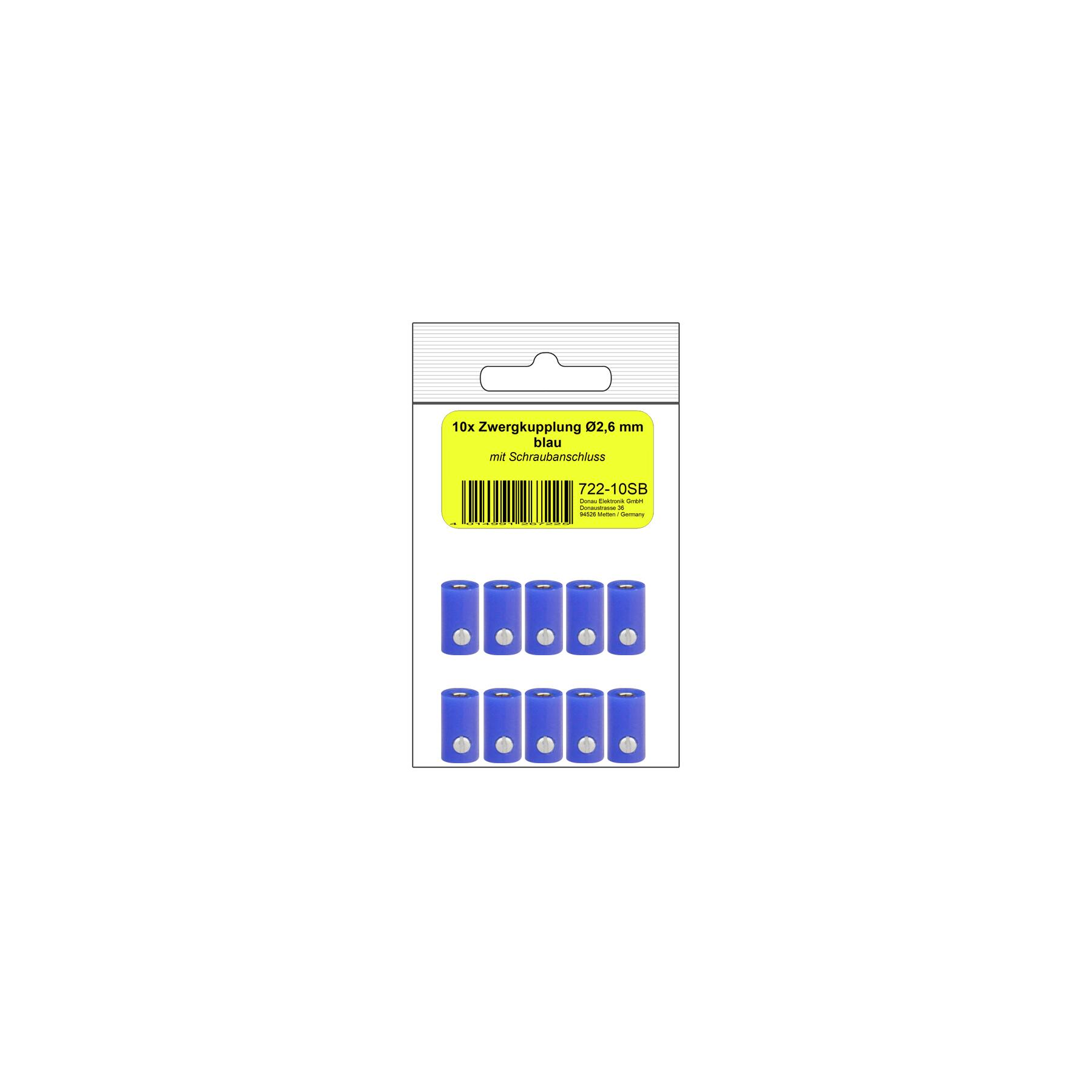 722-10SB - 10 Zwergkupplungen blau in SB