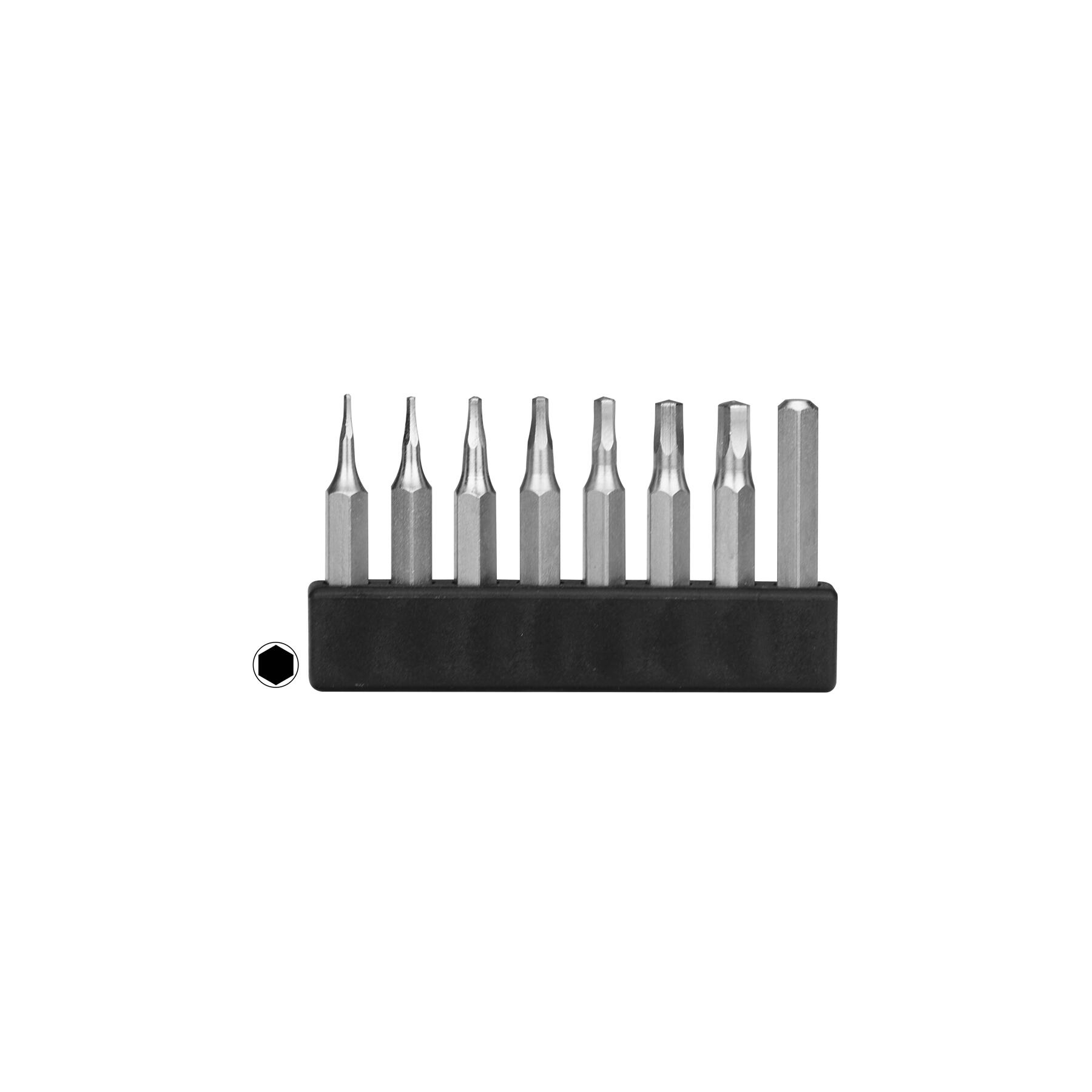 MBS63 - Mini Bit Sortiment Sechskant 8-tlg.