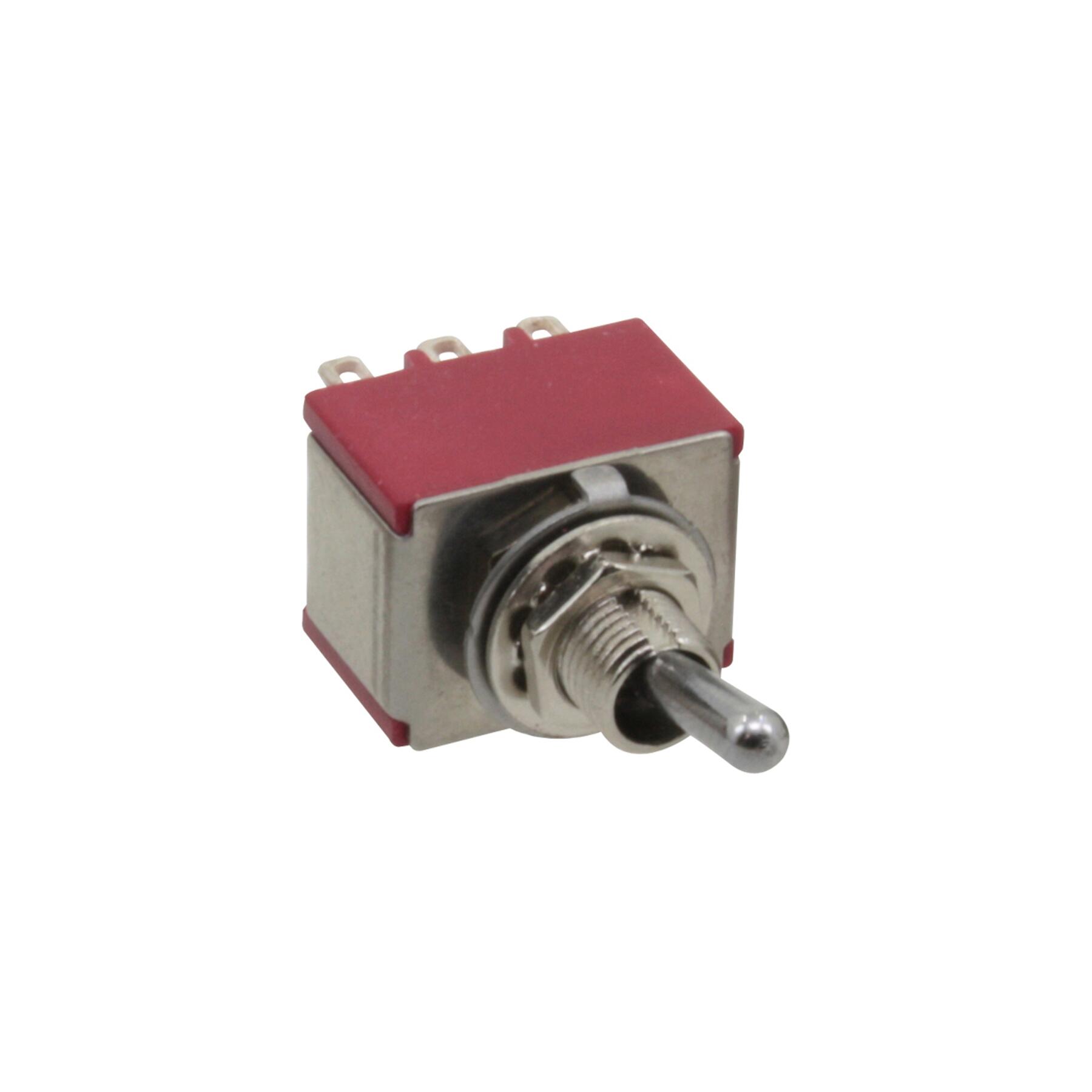 KS503C - Kippschalter 3-polig, mit Mittelstellung, beidseitig rastend, ON-OFF-ON