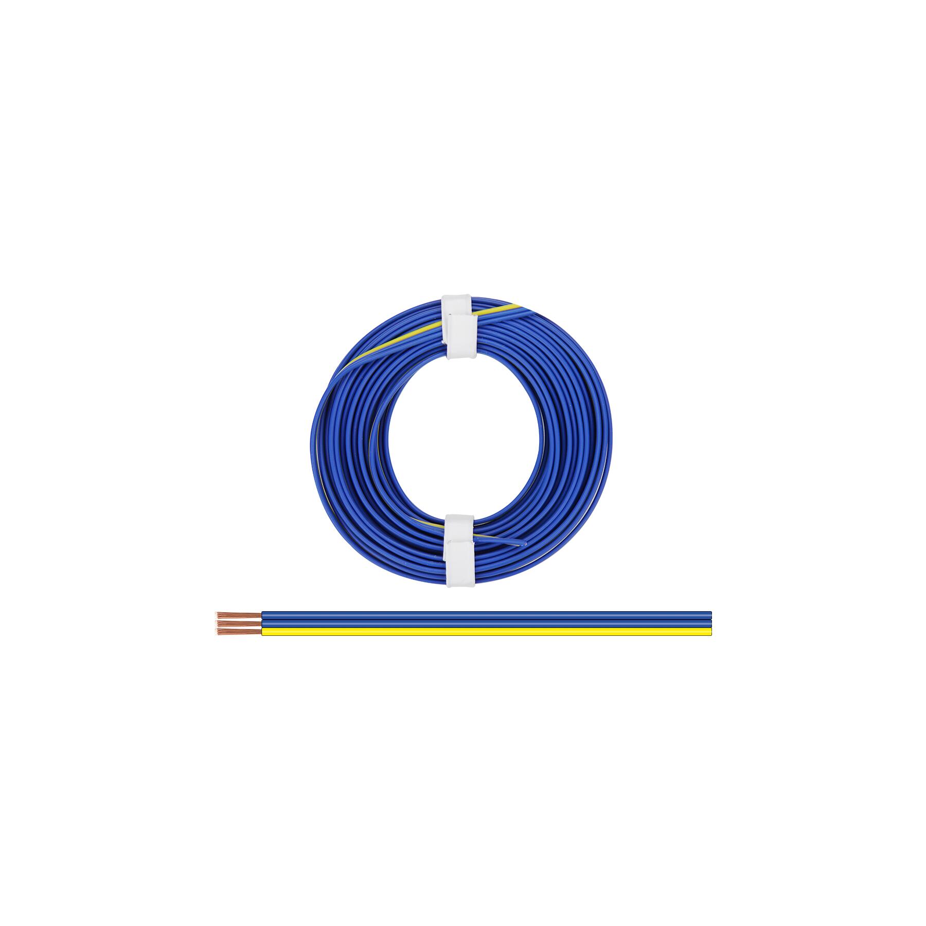 325-223 - Drillingslitze 0,25 mm² / 5 m blau-blau-gelb
