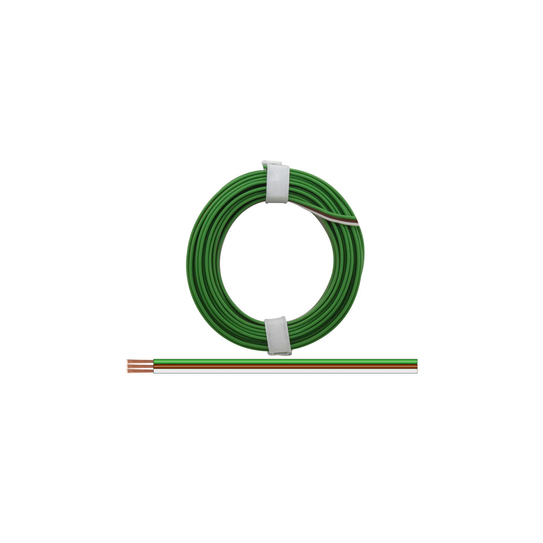 325-485 - Drillingslitze 0,25 mm² / 5 m grün-braun-weiss
