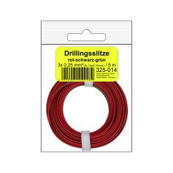 325-014SB - Drillingslitze 0,25 mm² / 5 m...