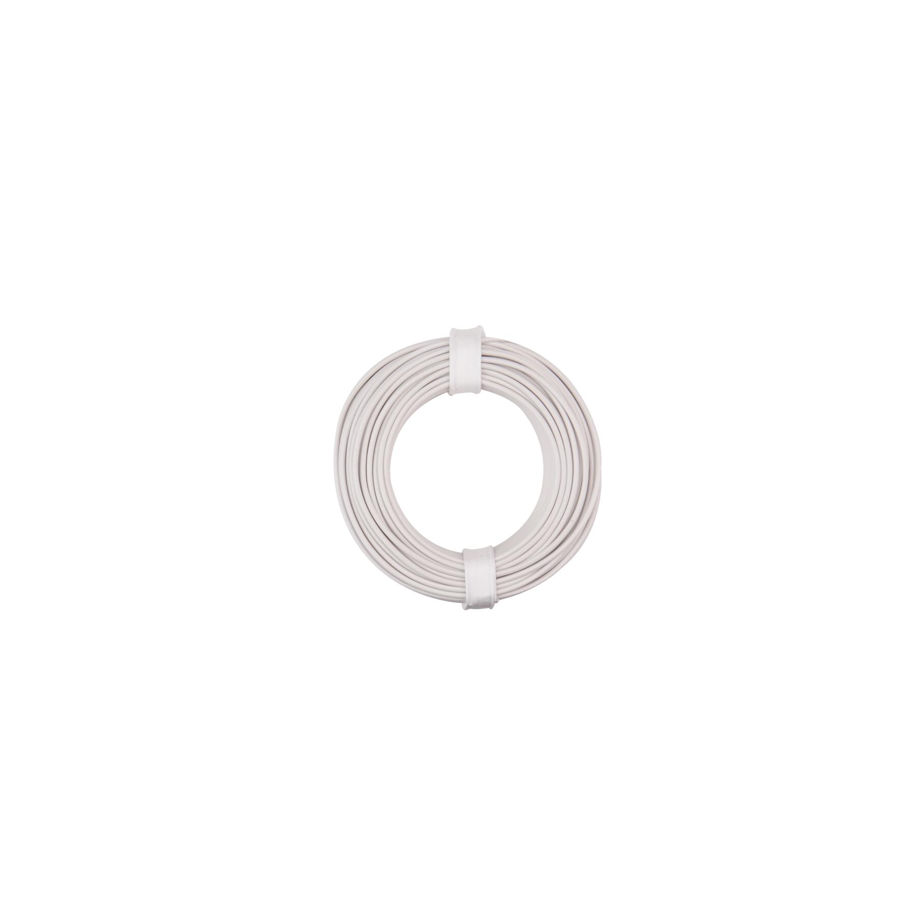 150-015 - Kupferschalt Litze 0,50 mm² / 10 m / weiss