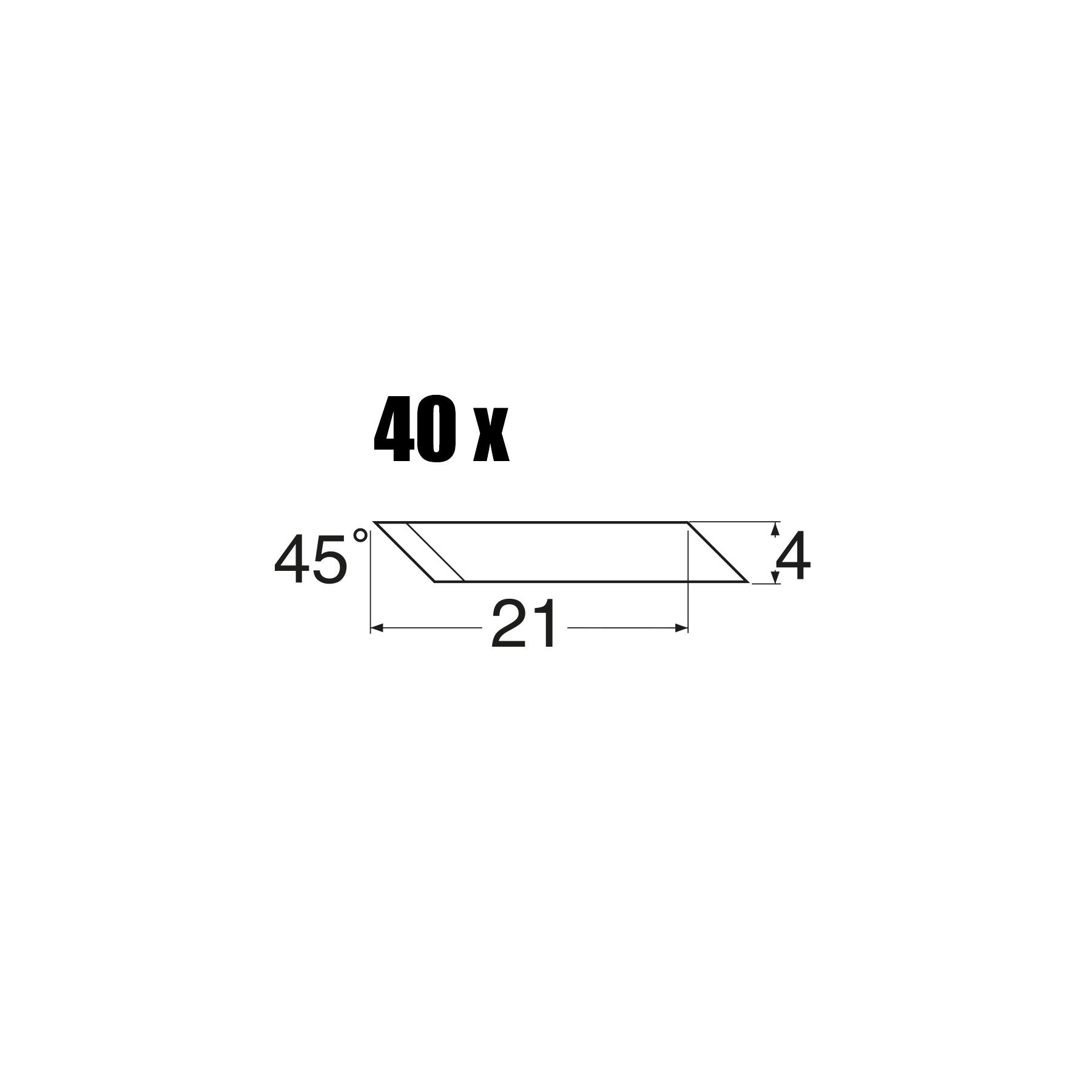 MS45 - Ersatzklingen 45° abgewinkelt - 40 St.