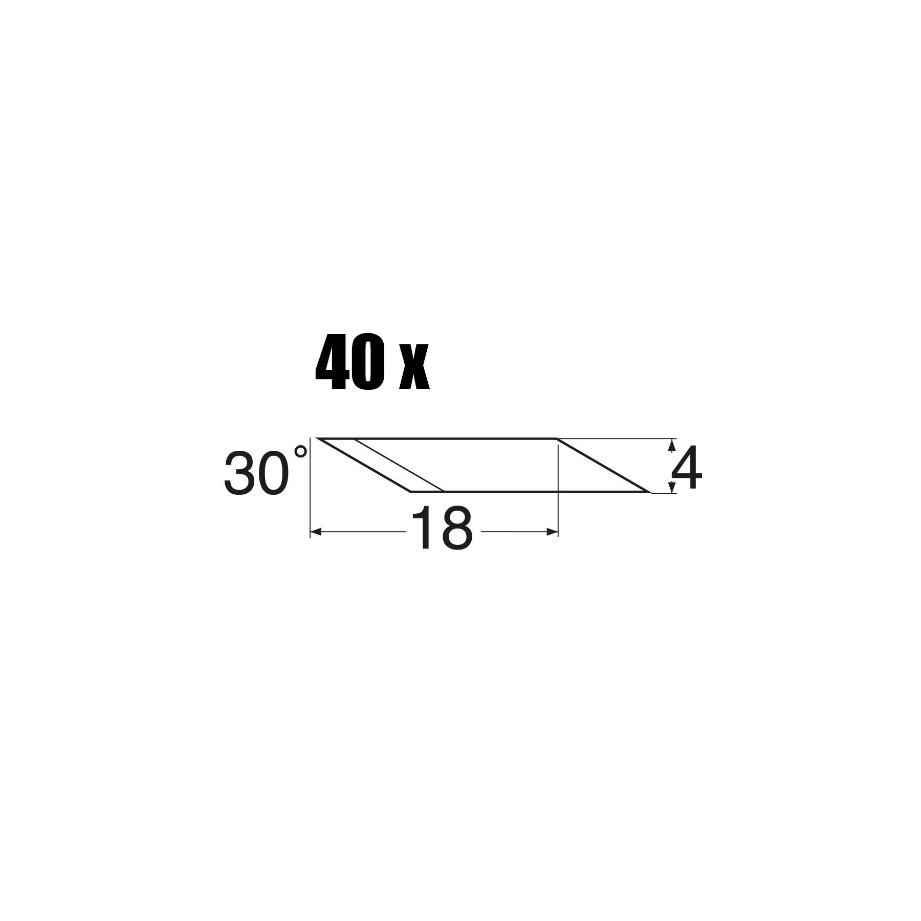 MS46 - Ersatzklingen 30° abgewinkelt - 40 St.