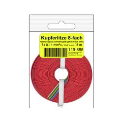 119-885SB - 8-Fach Litze 0,14 mm² / 5 m...
