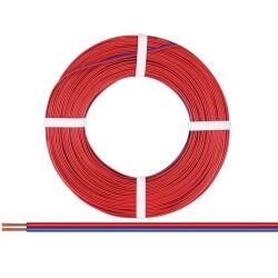 218-02-25 - Zwillingslitze 0,14 mm² / 25 m rot-blau