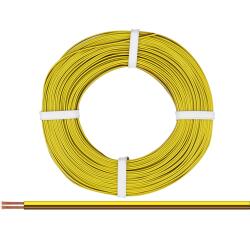 218-38-25 - Zwillingslitze 0,14 mm² / 25 m gelb-braun