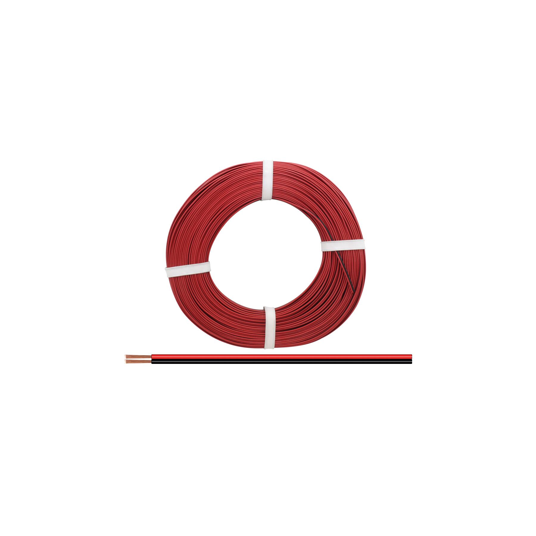 218-5-25 - Zwillingslitze 0,14 mm² / 25 m rot-schwarz