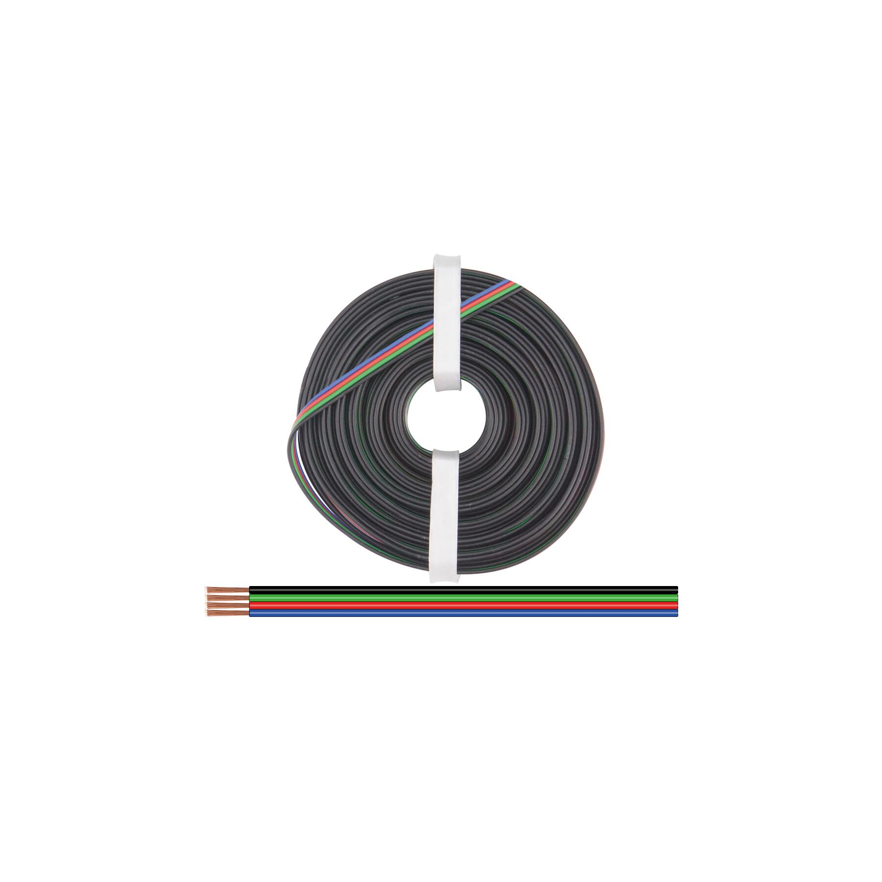 419-010 - Vierlingslitze 0,25 mm² / 10 m für RGB LED Streifen