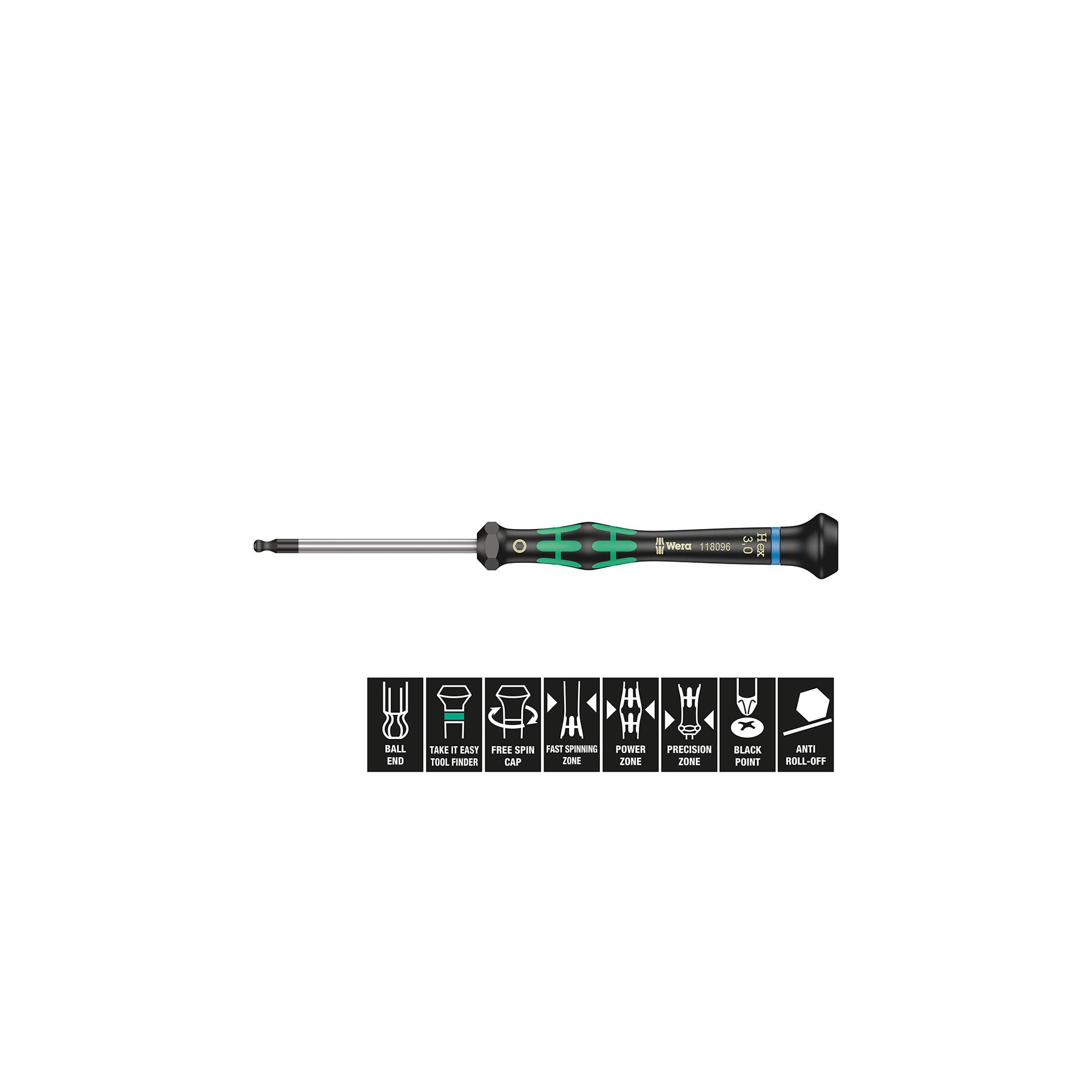 264-WE-30 - Kugelkopf Sechskant Wera 3,0 x 60 mm