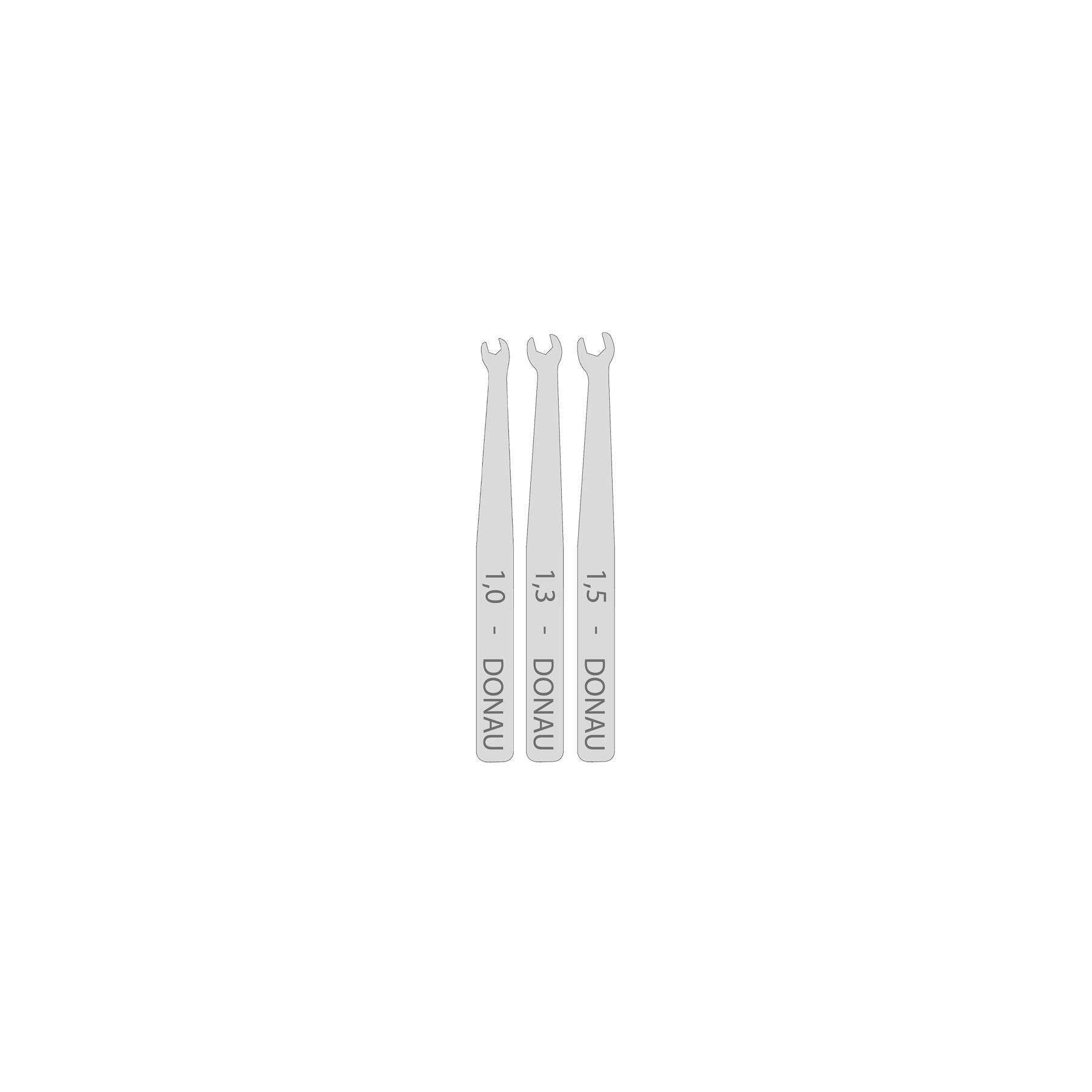 980-PCS3 - Micro-Maulschlüssel-Set 3-tlg. 1 / 1,3 / 1,5 mm