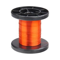 LD15-7 - Kupfer Lackdraht Ø 0,15 mm / 100 m / orange