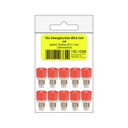 730-10SB - 10 Zwergbuchsen rot in SB