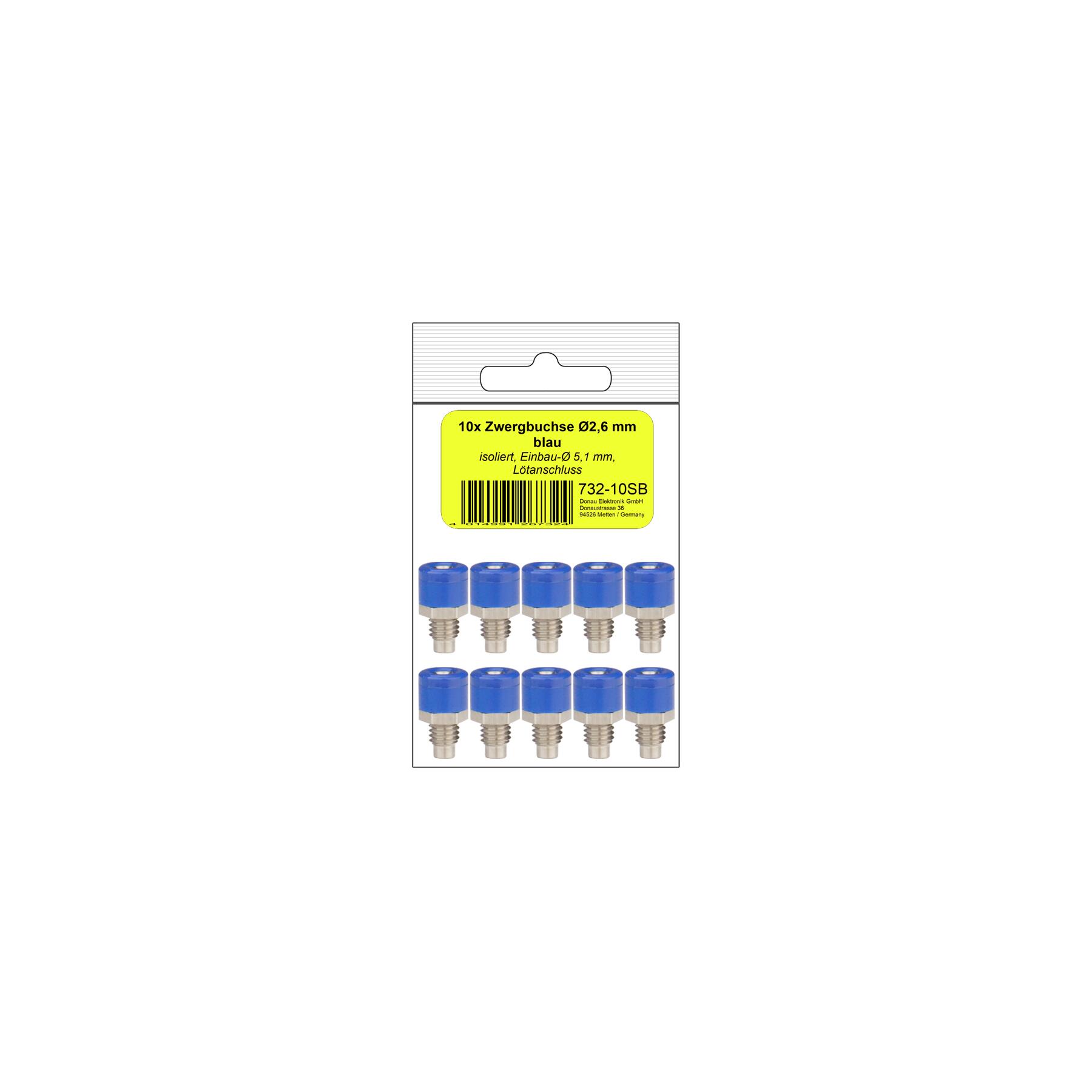 732-10SB - 10 Zwergbuchsen blau in SB