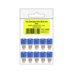 732-10SB - 10 Zwergbuchsen blau in SB